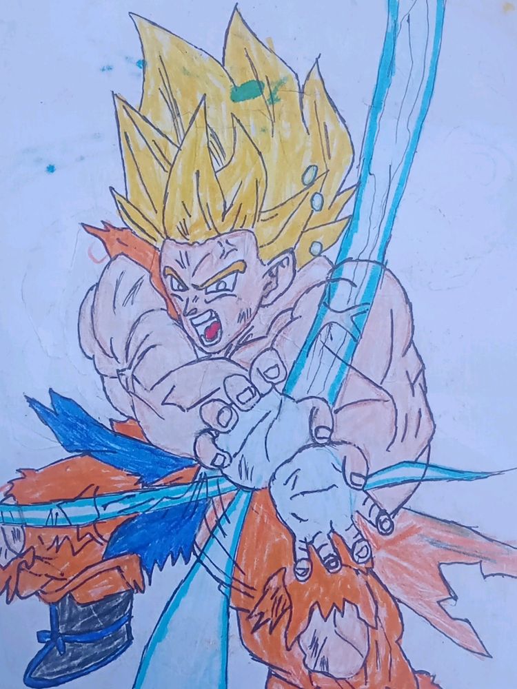 Goku Kamehameha Best Drawing This Art Very Expens