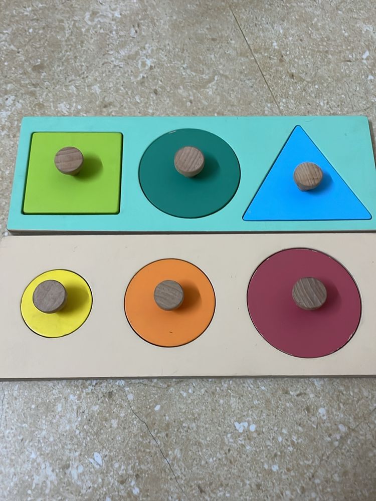 Set Of 3 Shape Toys- Montessori