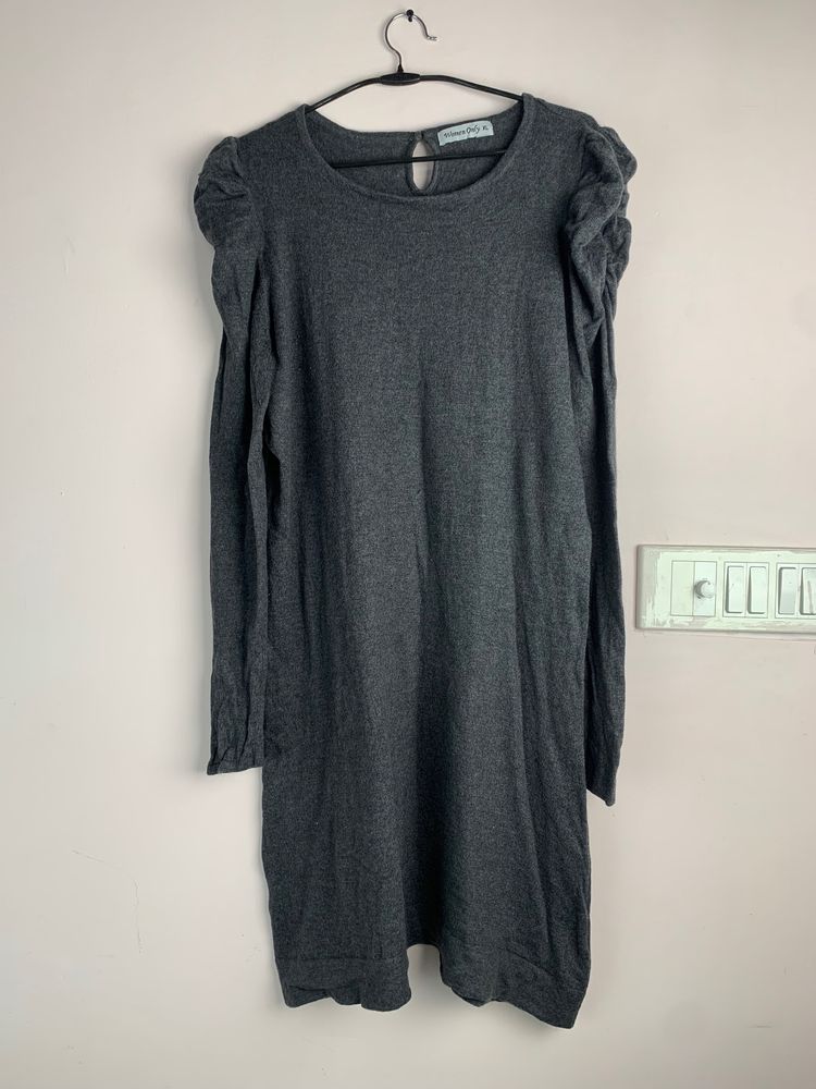 Woolen Grey Dress