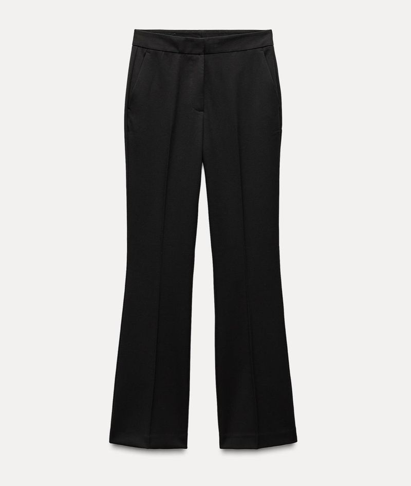 Zara Black Flared Trouser Pants🤍