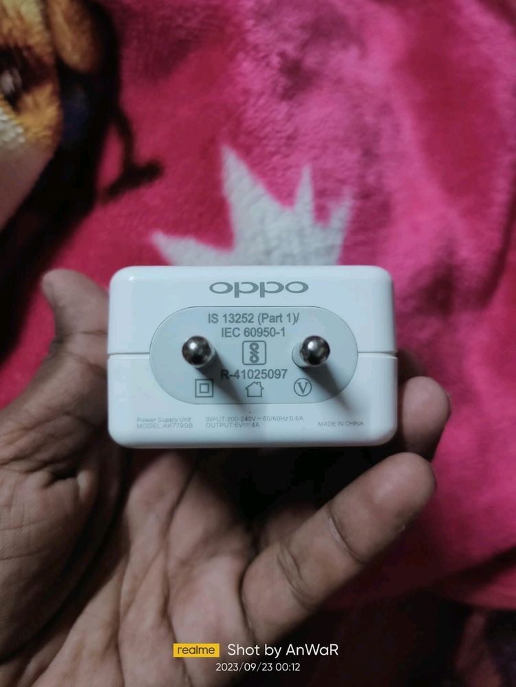 Oppo 20 watt Charger Only Adaptor Original