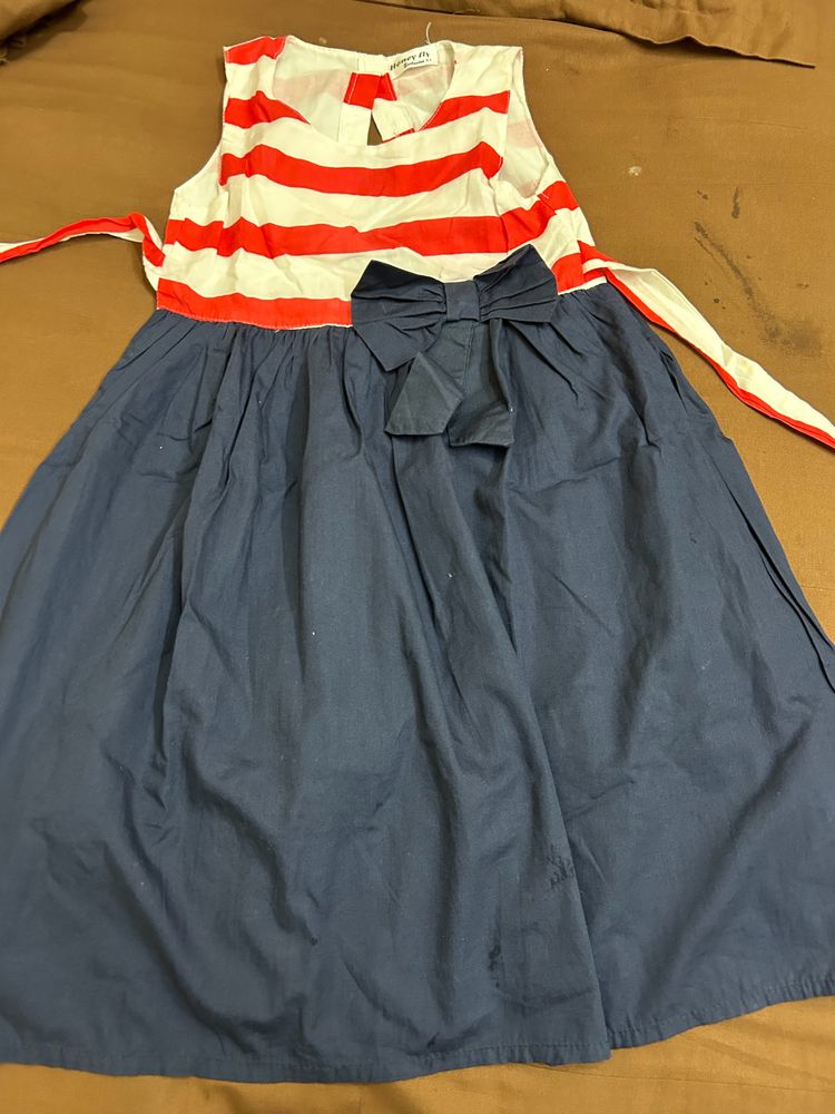 Cotton Dress/ Frock In Great Condition-8 Year Olds