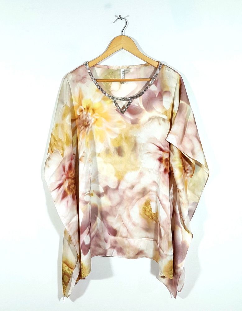 Multi Color Tie & Dye Kaftan Top (Women's)