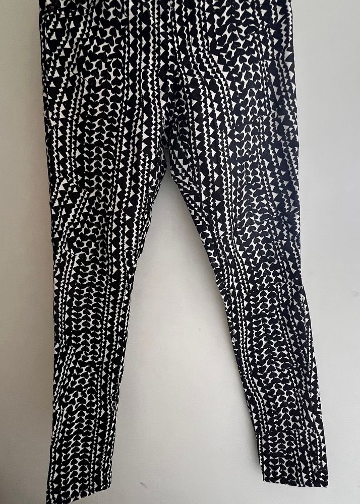 Ladies Slim Pants Black And White