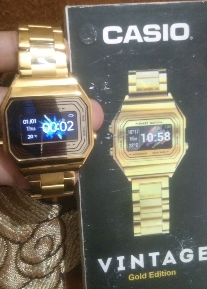 Casio Vintage Edition Golden Watch New