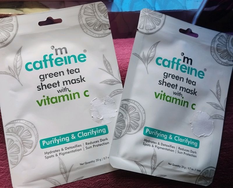 m Caffeine Combo Of 2 Sheet Mask