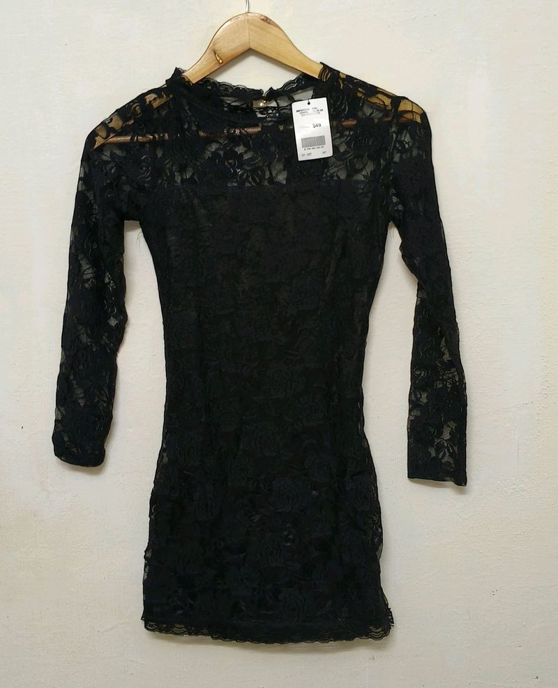 Trendy New Black Top For Women