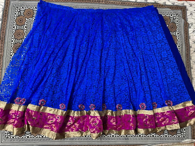 Unstitched Lehenga Choli Dupatta Set