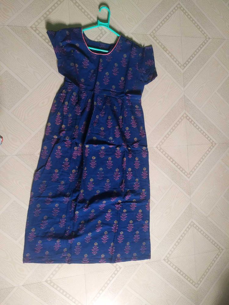 Blue Flower Kurta