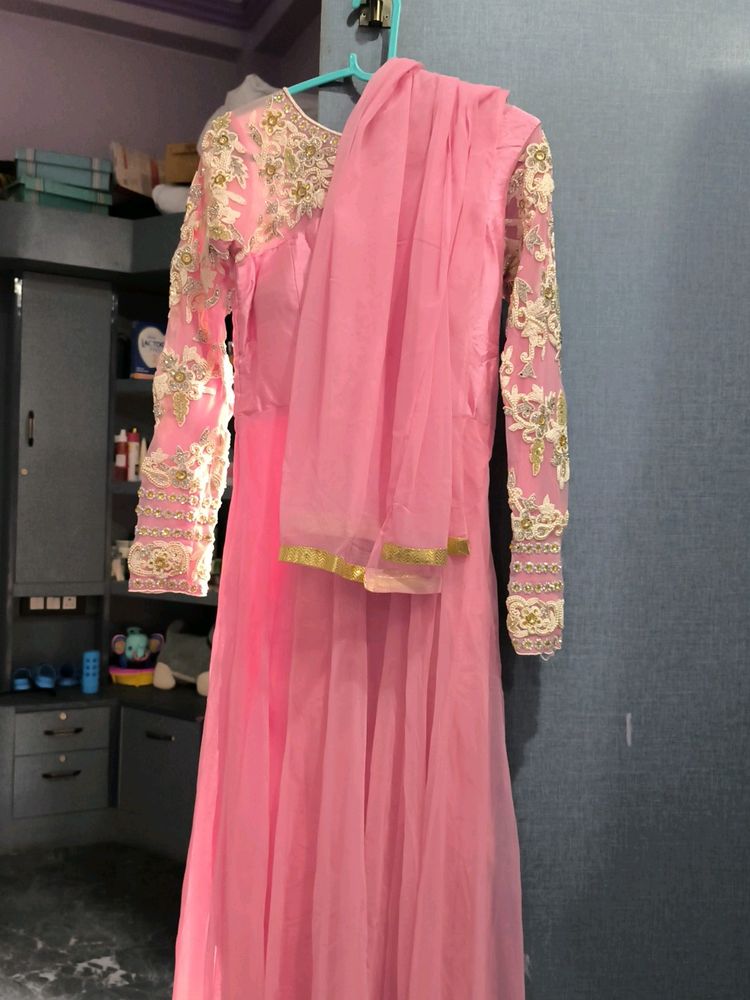 Anarkali Suit With Jari Work