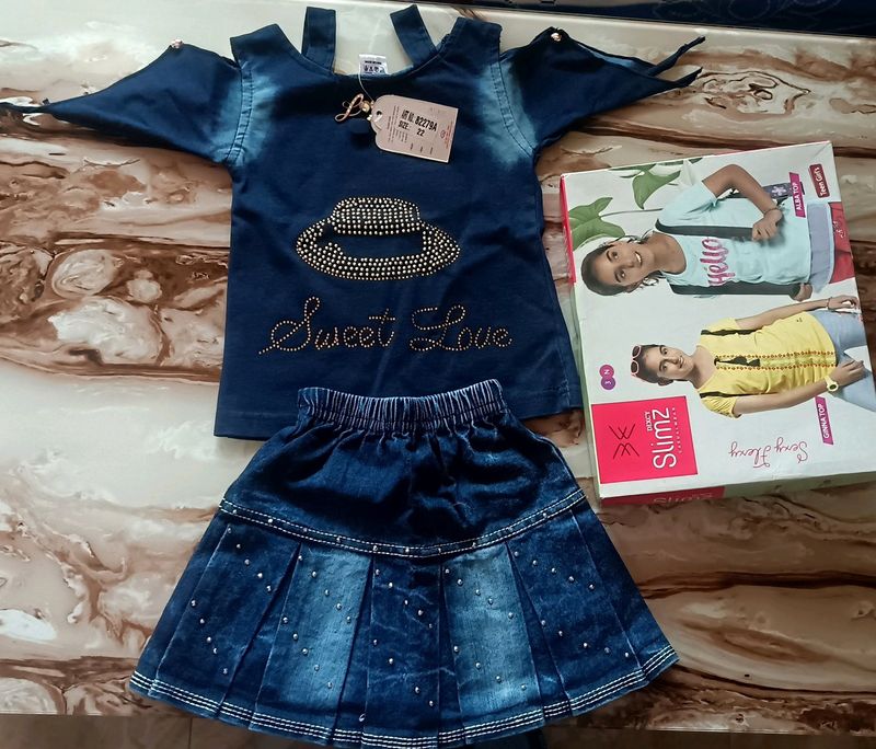 New Denim Set For Baby Girl