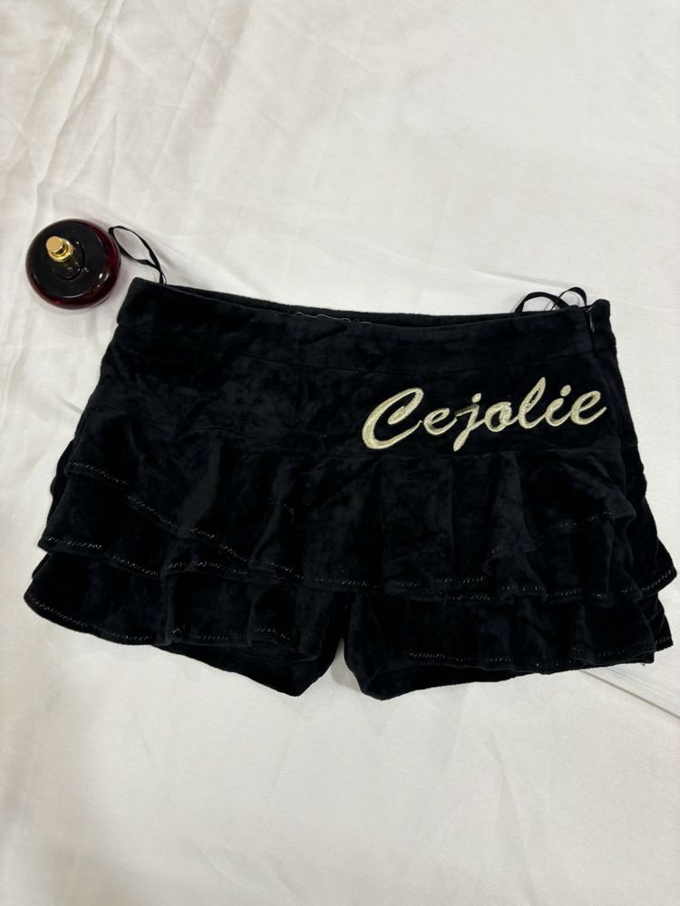 Mini Skirt With attached Shorts