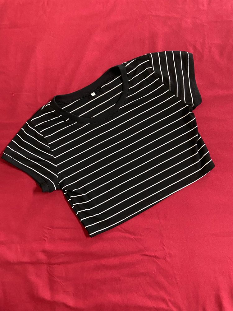 Black Striped Top