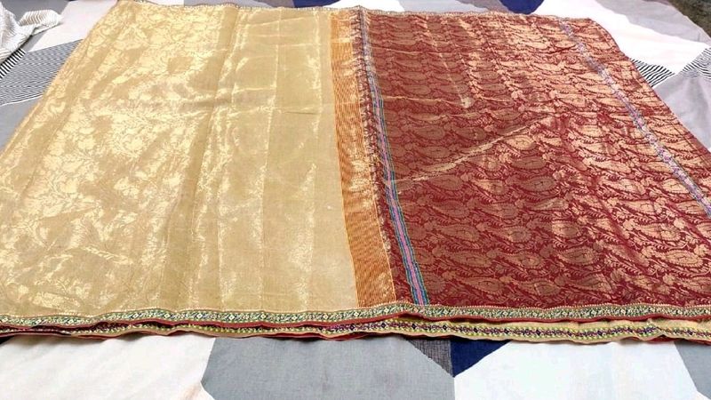 Shining Thread Work Saree