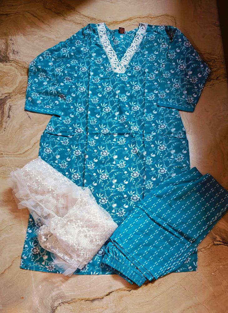 Kurta With Pant N Dupatta