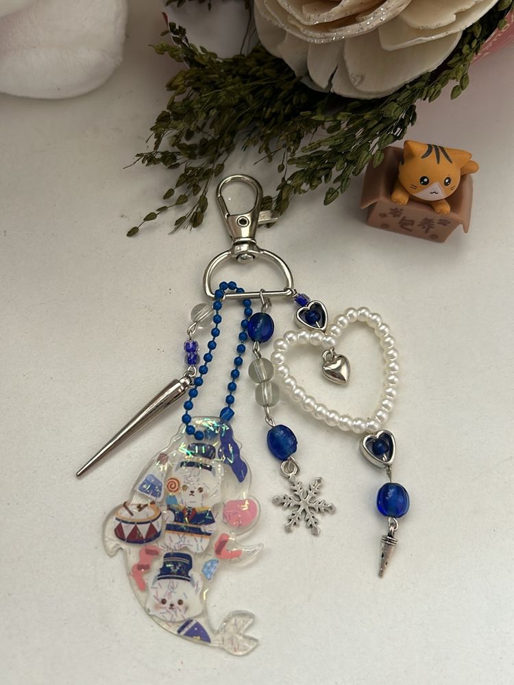 Blue Pearl Keychain 💙