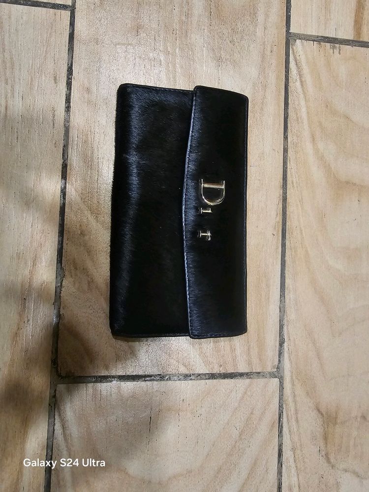 Original Dior Wallet Furry Material