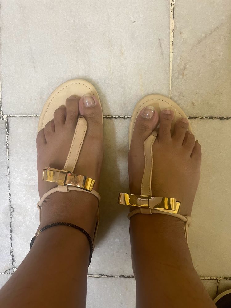 Gold Now Sandals