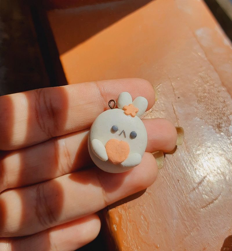 Bunny Clay Charm