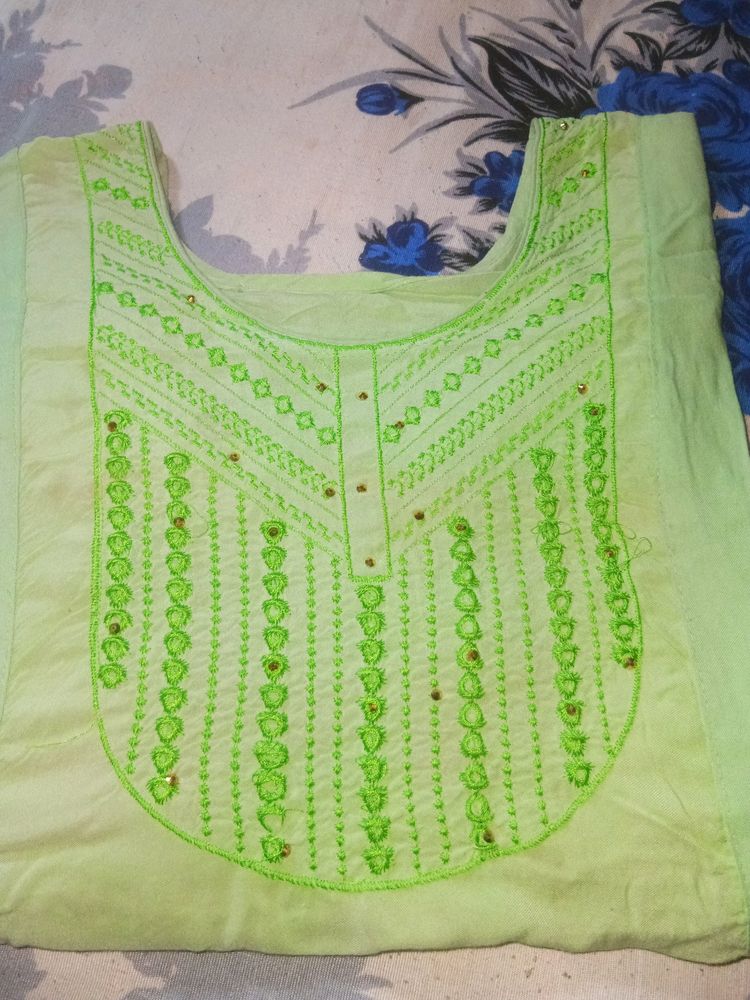 light green kurta for women