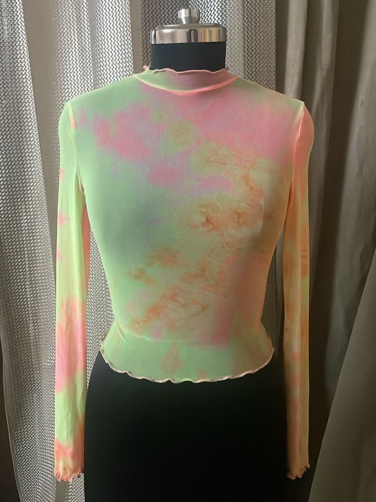 Neon Sheer Top