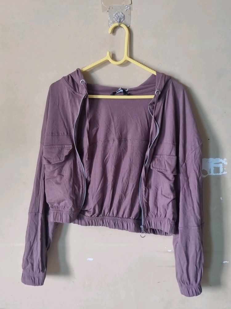 Brown Crop Jacket