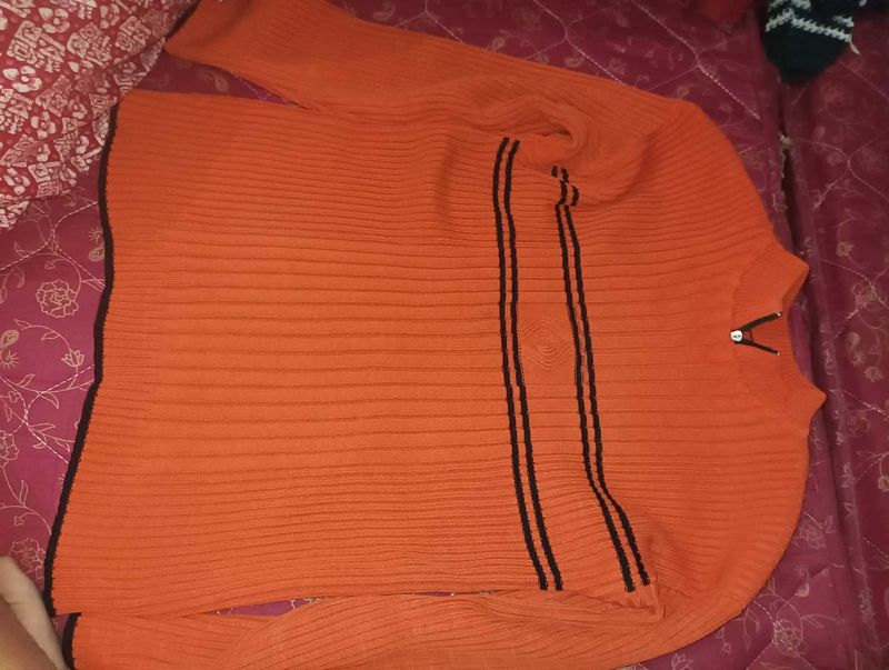 Orange Sweater For Men