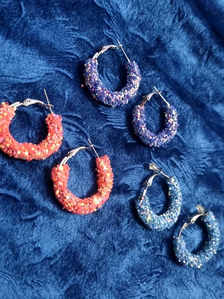 Ring Glitter Earrings