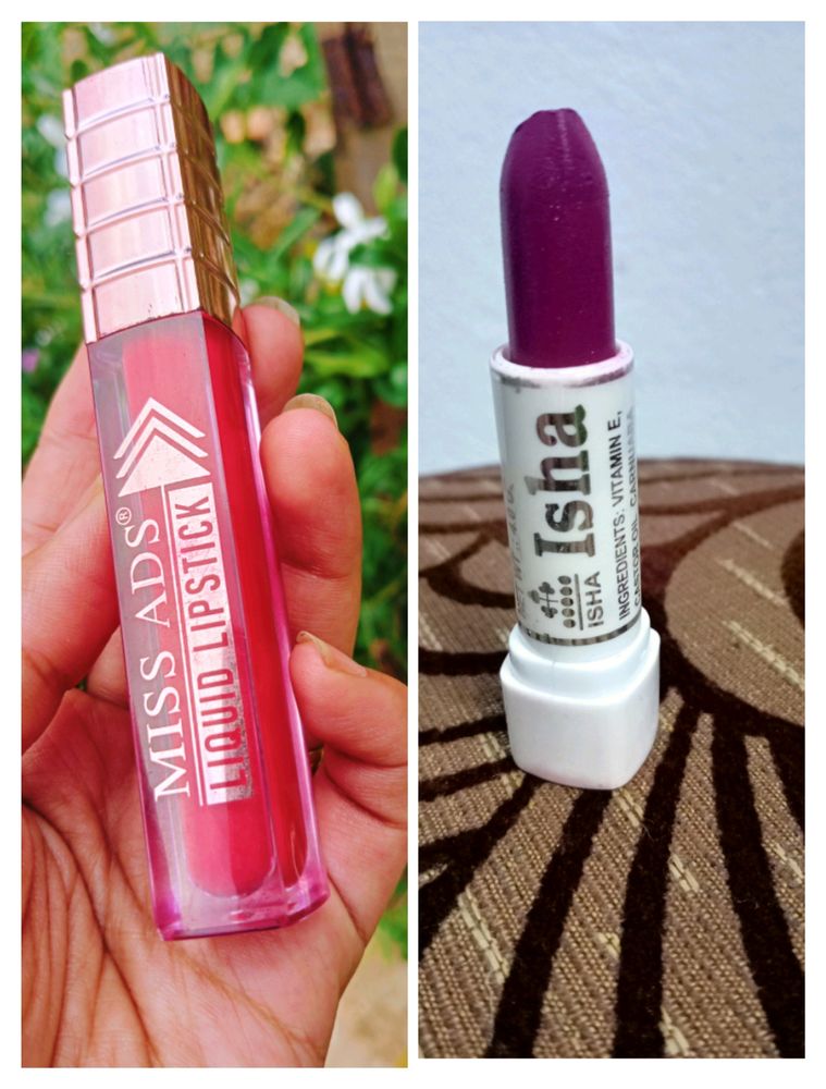 MISS ADS,LiquidLipstick & ISHA Ultra CreamLipstock