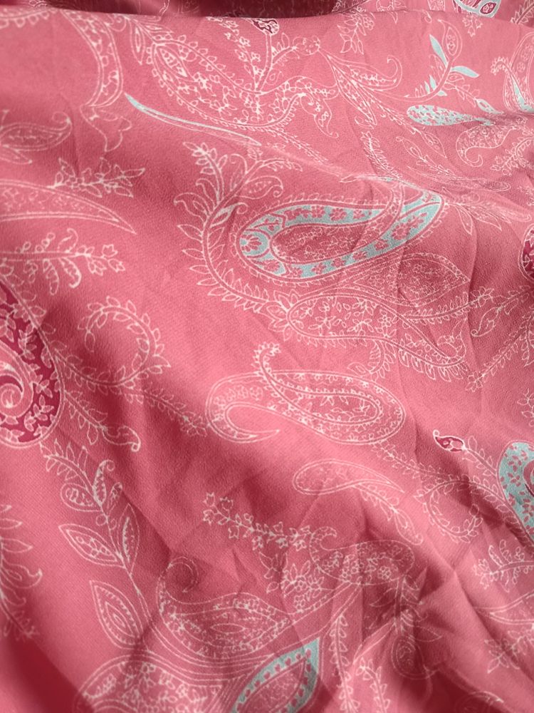 2 Meter Pink 🩷 Georgette Material