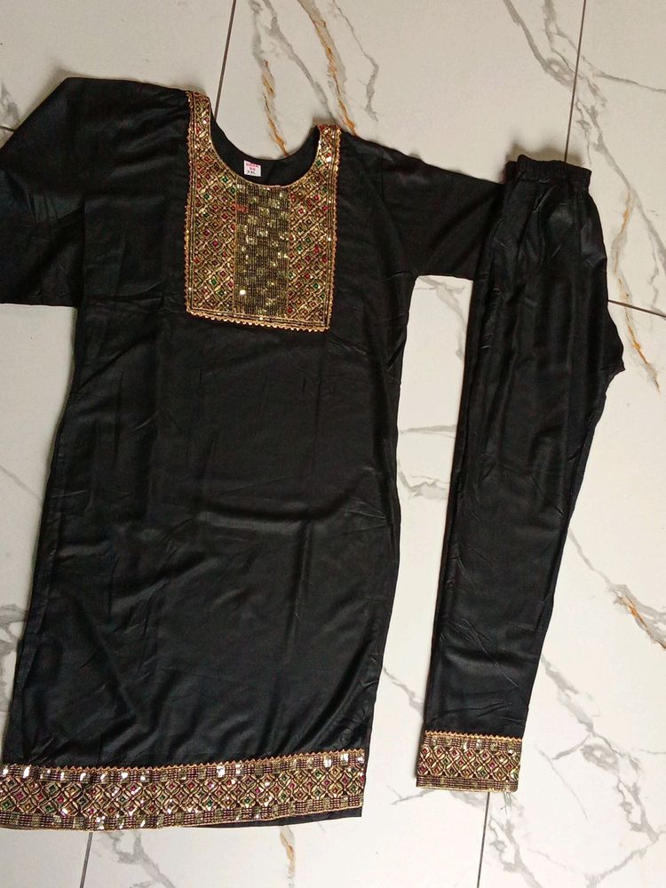 Black Kurta Traoger