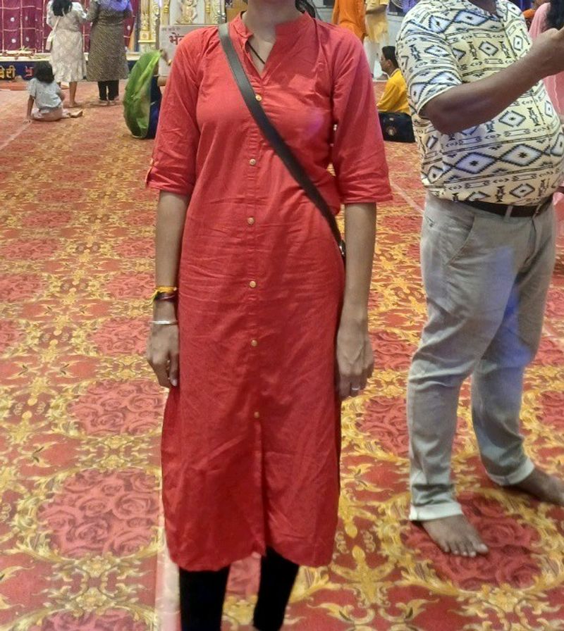 Red Cotton Kurti