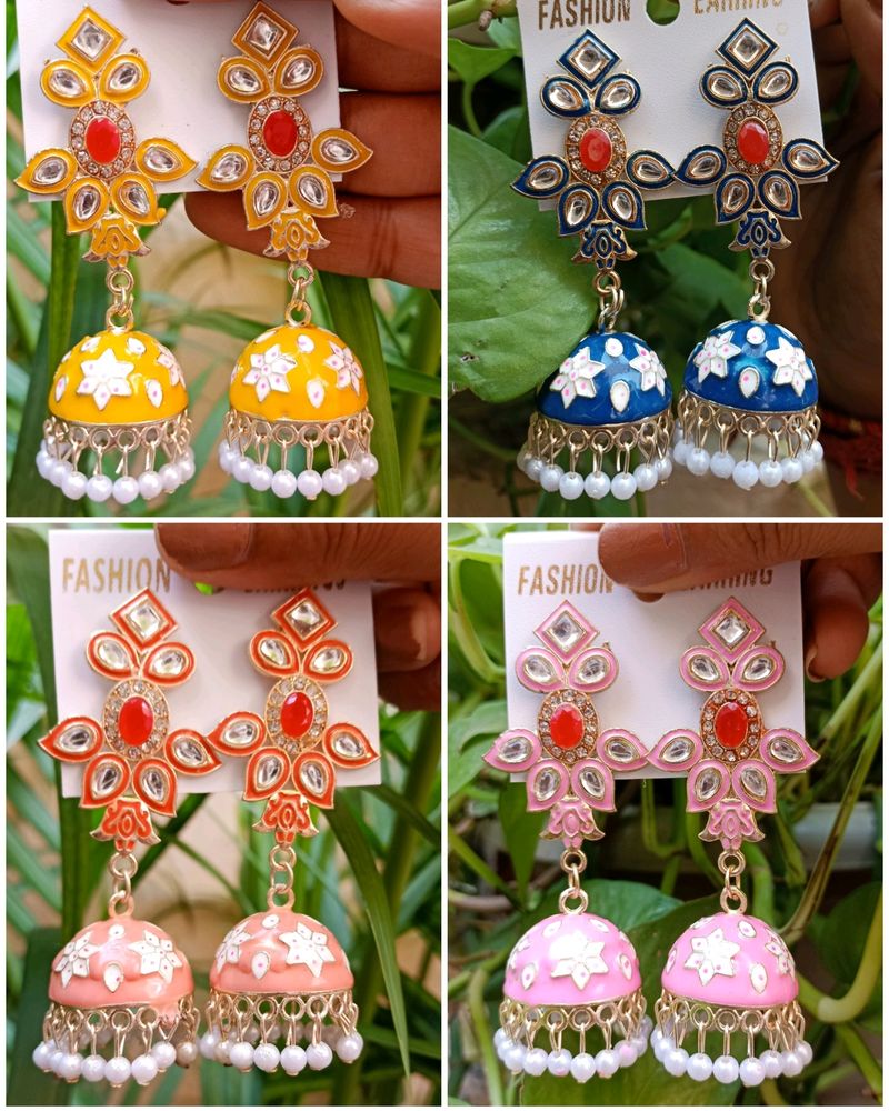 Meenakari Jhumka_3