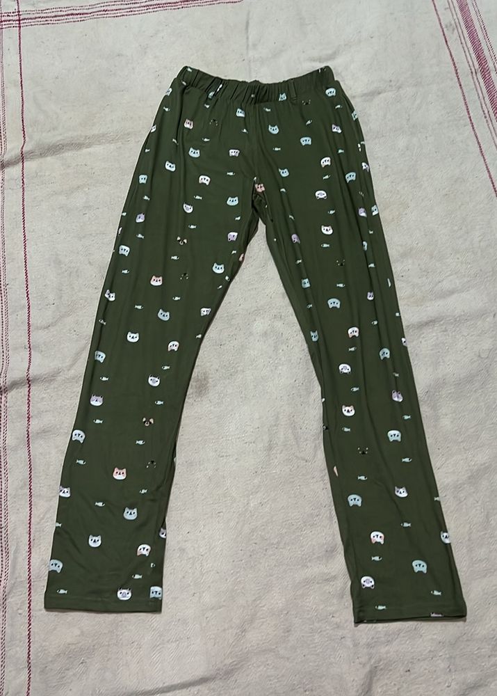 WOMEN KITTY PRINTED LOUNGE PANTS