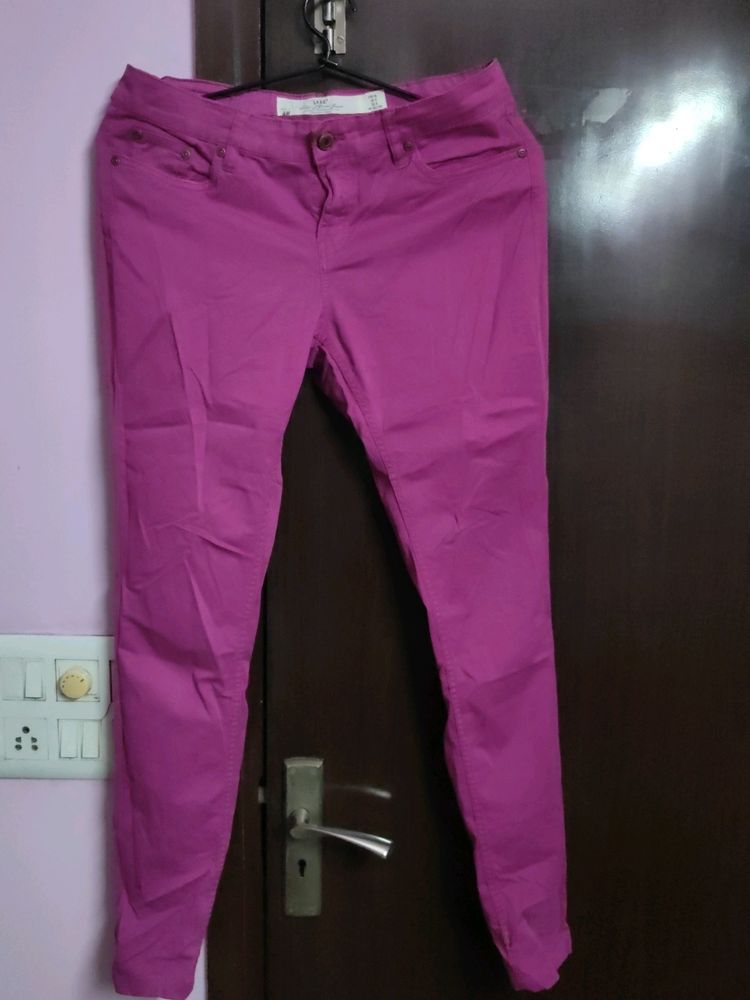 H&M Woman Shocking Pink Jeans