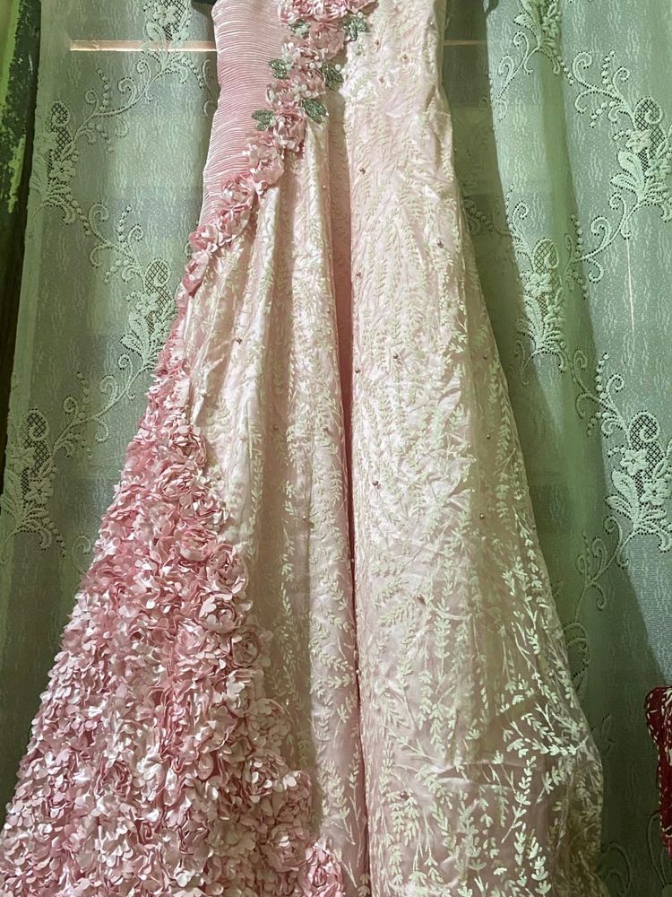 Barbie Pink Gown💖With Crown✨