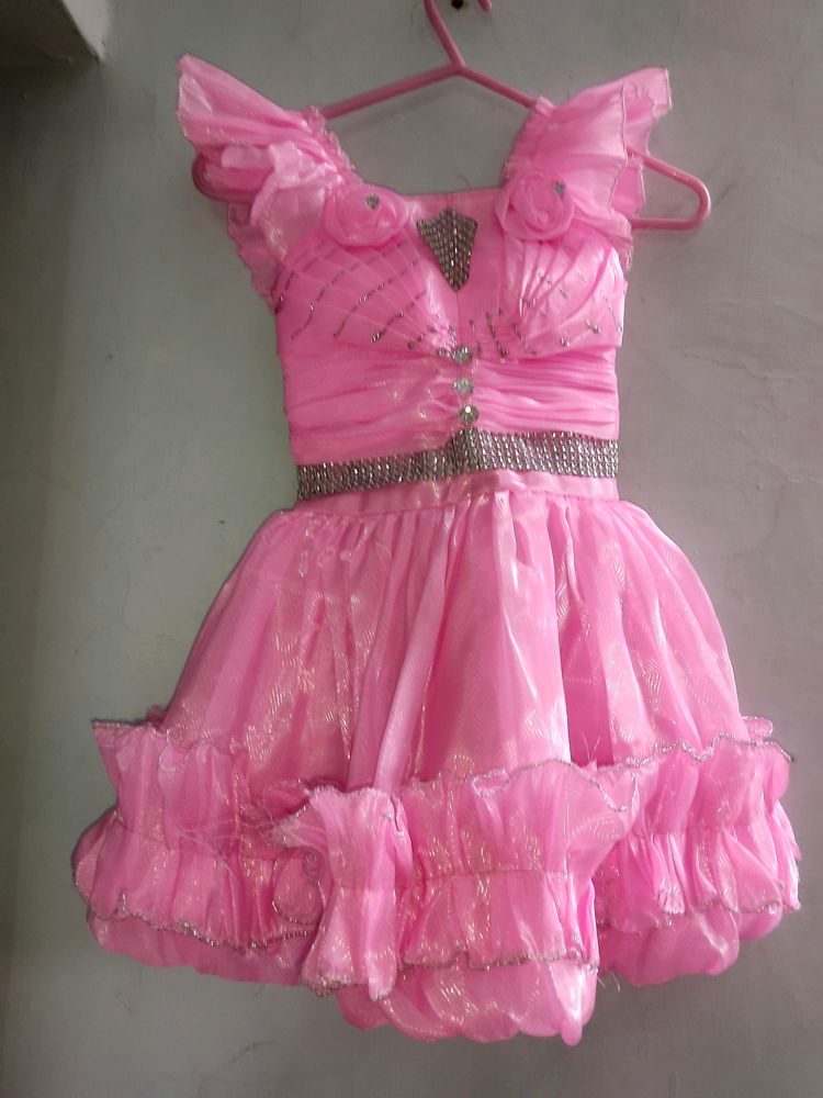 Cute Pink Dress For Girls