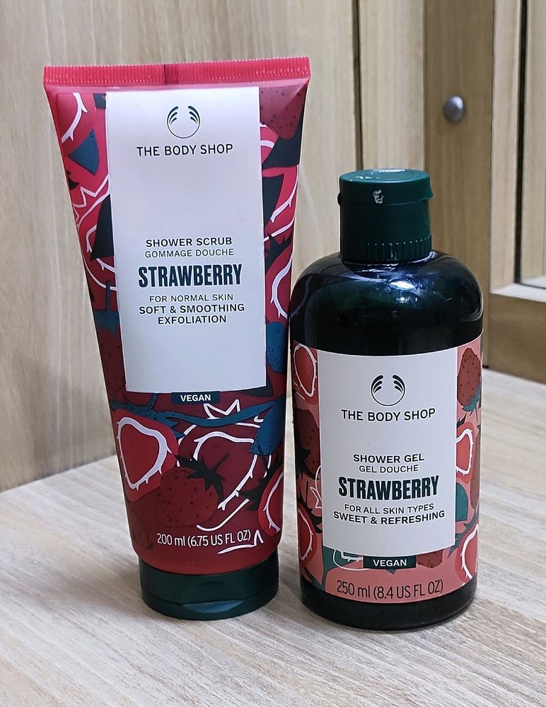 The Body Shop Strawberry Shower Gel & Scrub