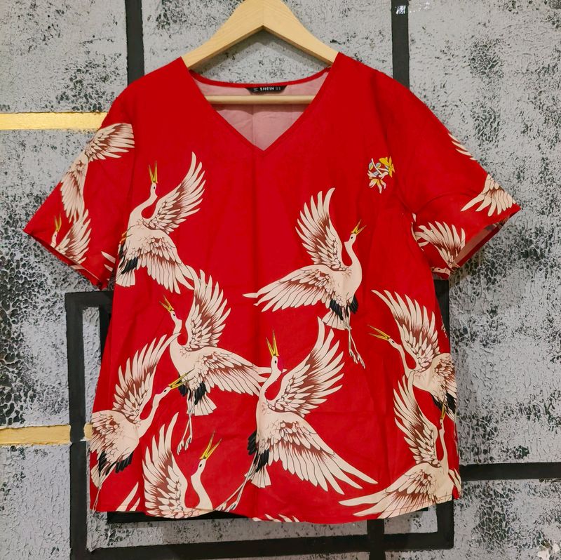 Red Flamingo Top