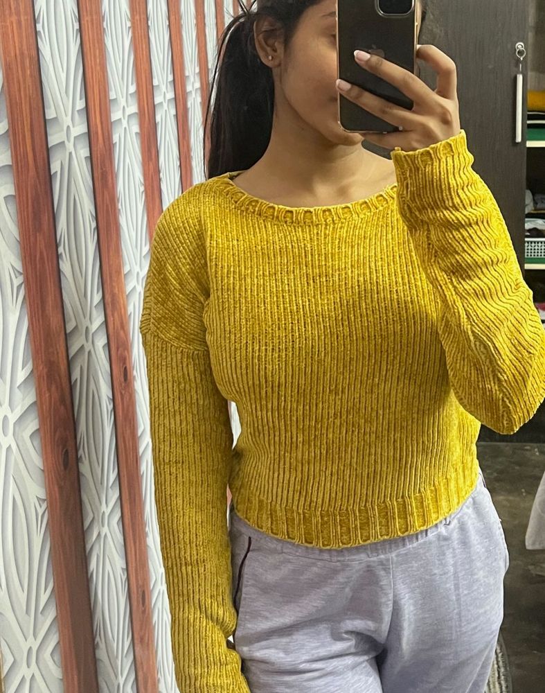 Yellow Pullover Sweater