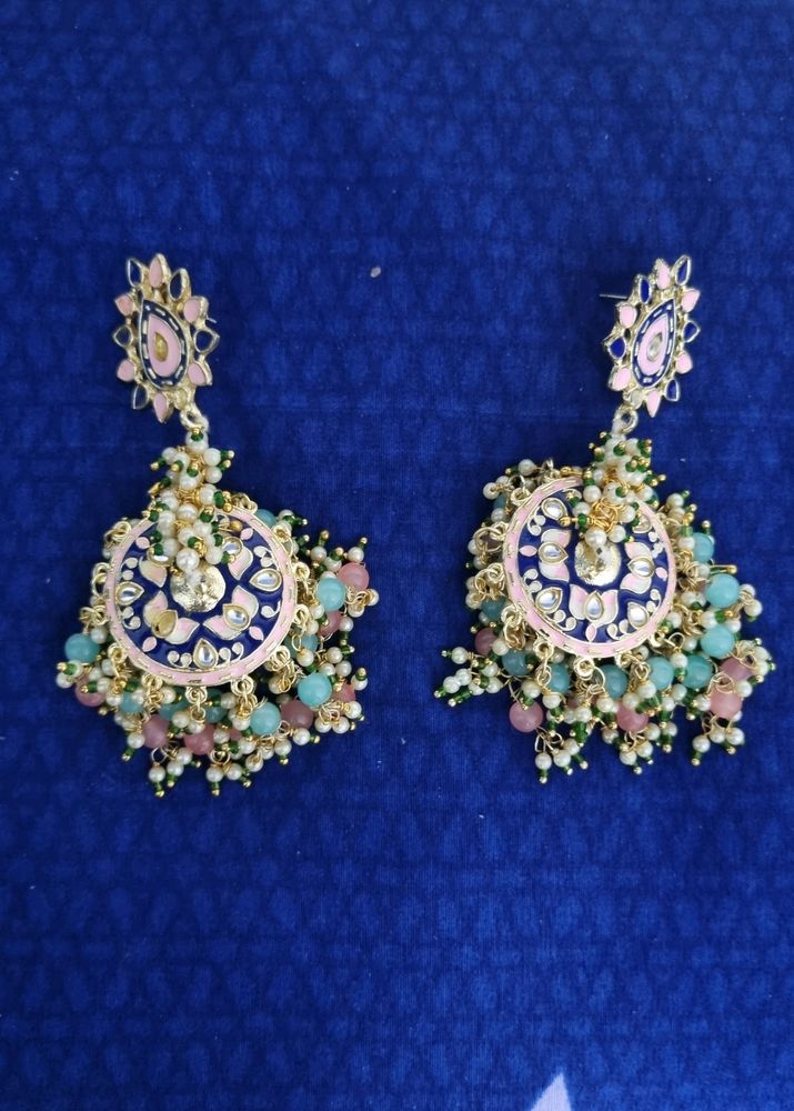 Multi Coloured Jhumka