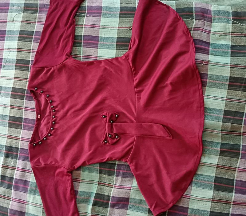 Red Cute Top For Women