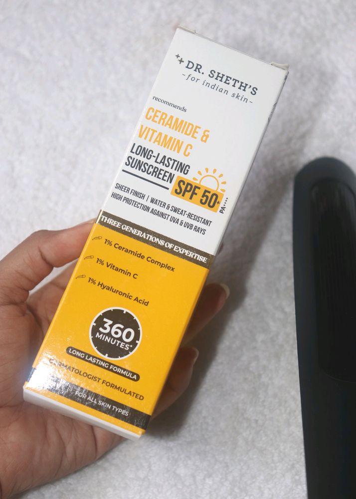 Dr.Sheth Vitaminc &Ceramide Long Lasting Sunscreen