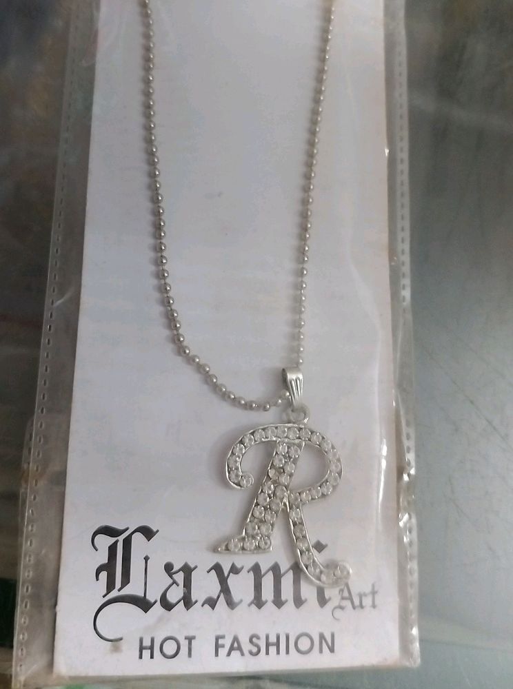 R Letter Necklace