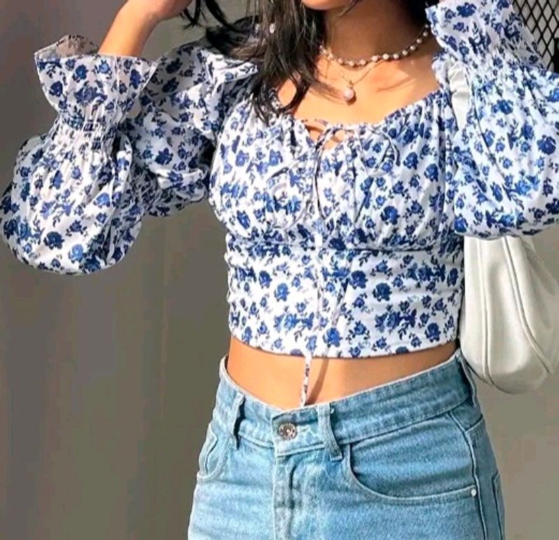 Printed Crop Top