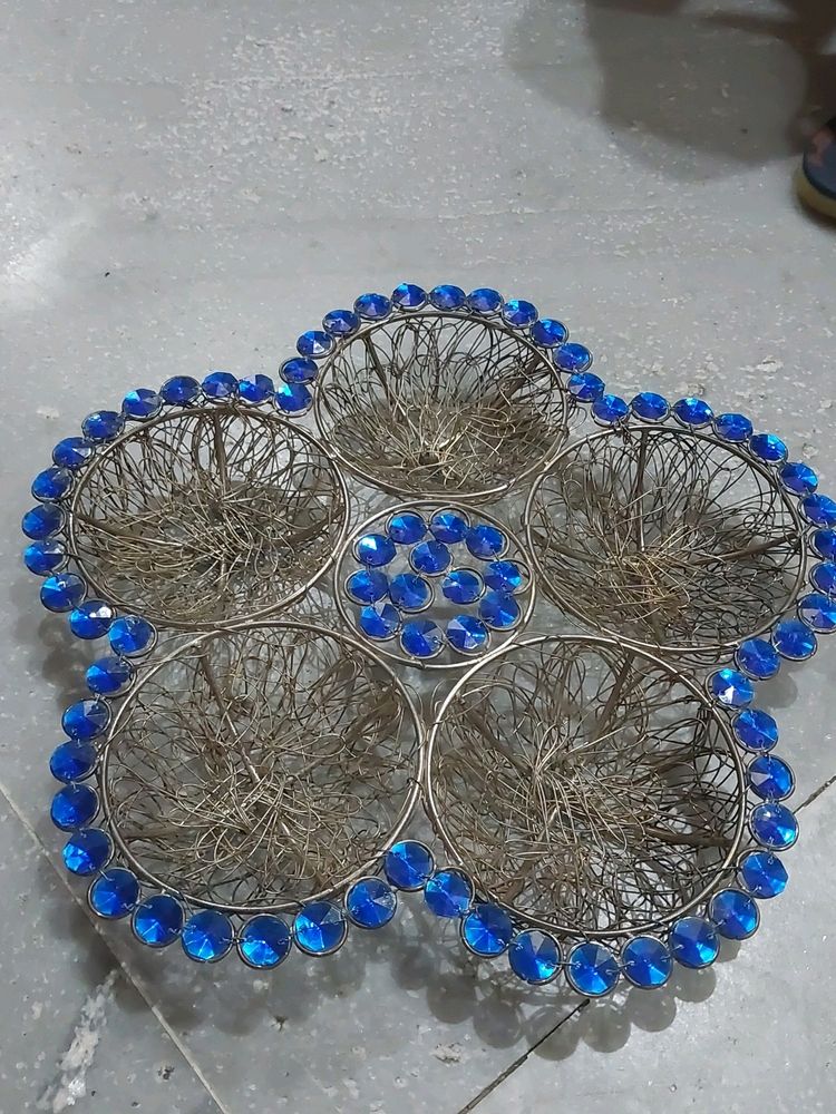 Blue Colour Dry Fruit Basket