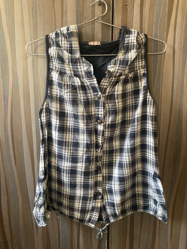 Vintage Plaid Kjole With Cap