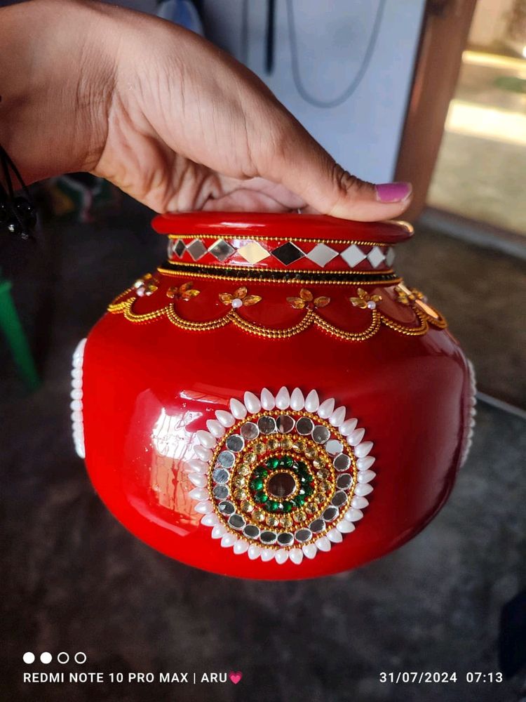 Beautiful Handmade Chari For Pooja