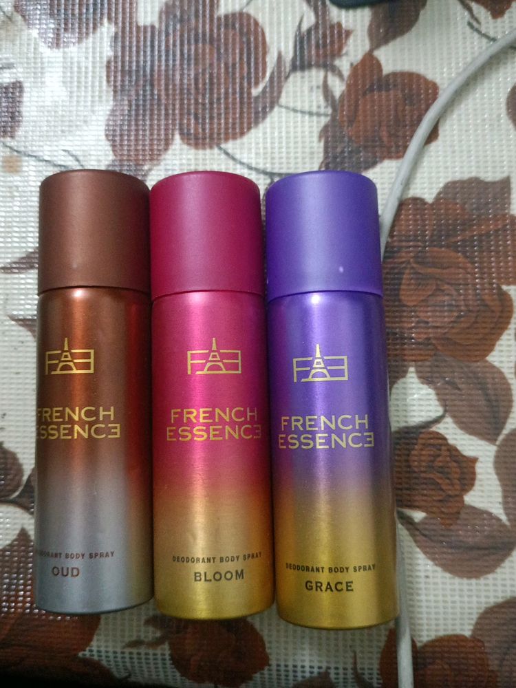 Combo Of 3 Deo French Essence😍💯new Sealed