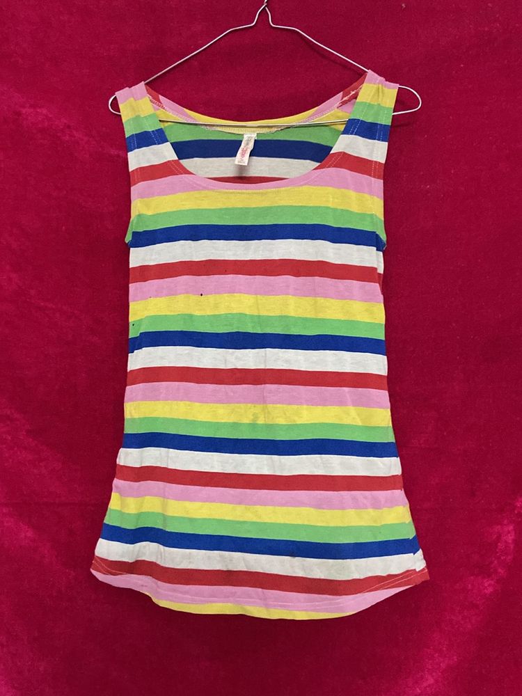 Colourful Sleeveless Top